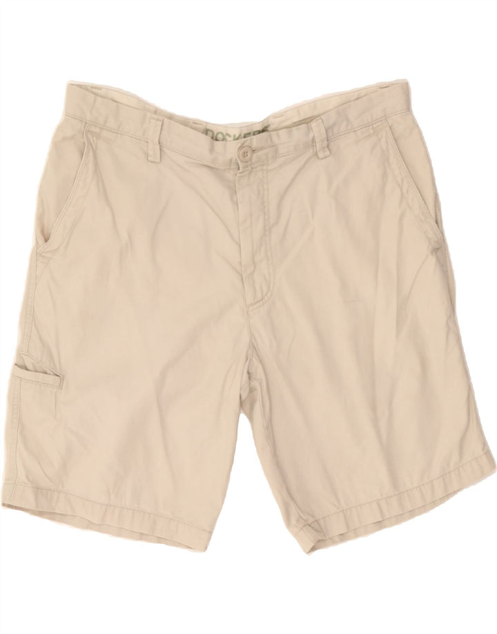 DOCKERS Mens Cargo Shorts W38 XL Beige Cotton Vintage Dockers and Second-Hand Dockers from Messina Hembry 