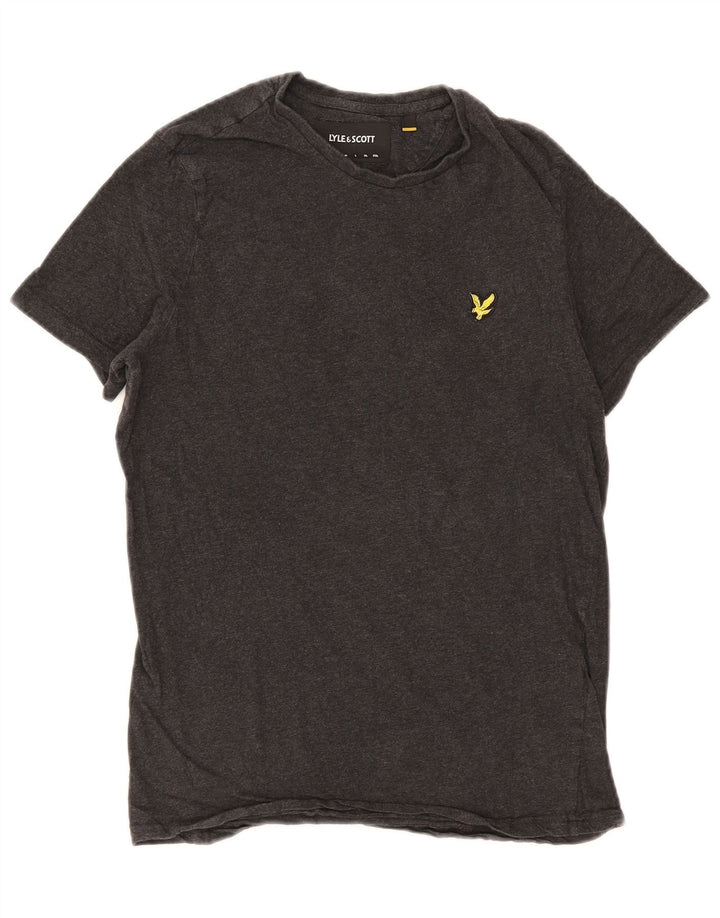 Lyle & Scott Muška majica kratkih rukava Mali sivi pamuk