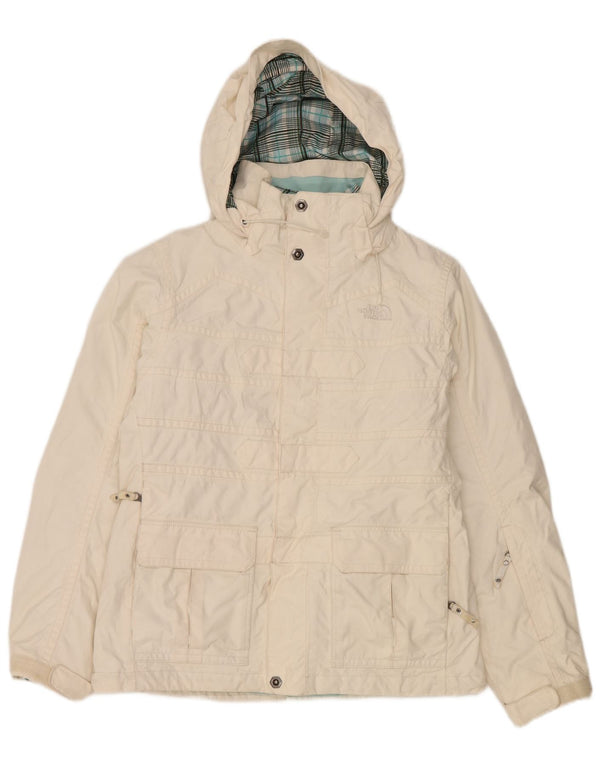 The North Face ženska skijaška jakna s kapuljačom UK 10 Mali bijeli poliester
