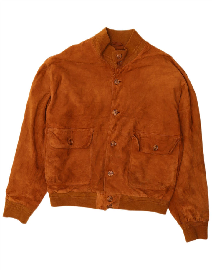 VINTAGE muška bomber jakna od brušene kože IT 52 XL smeđa koža