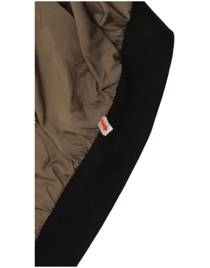 ZARA ženska prevelika bomber jakna UK 10 Mali zeleni pamuk