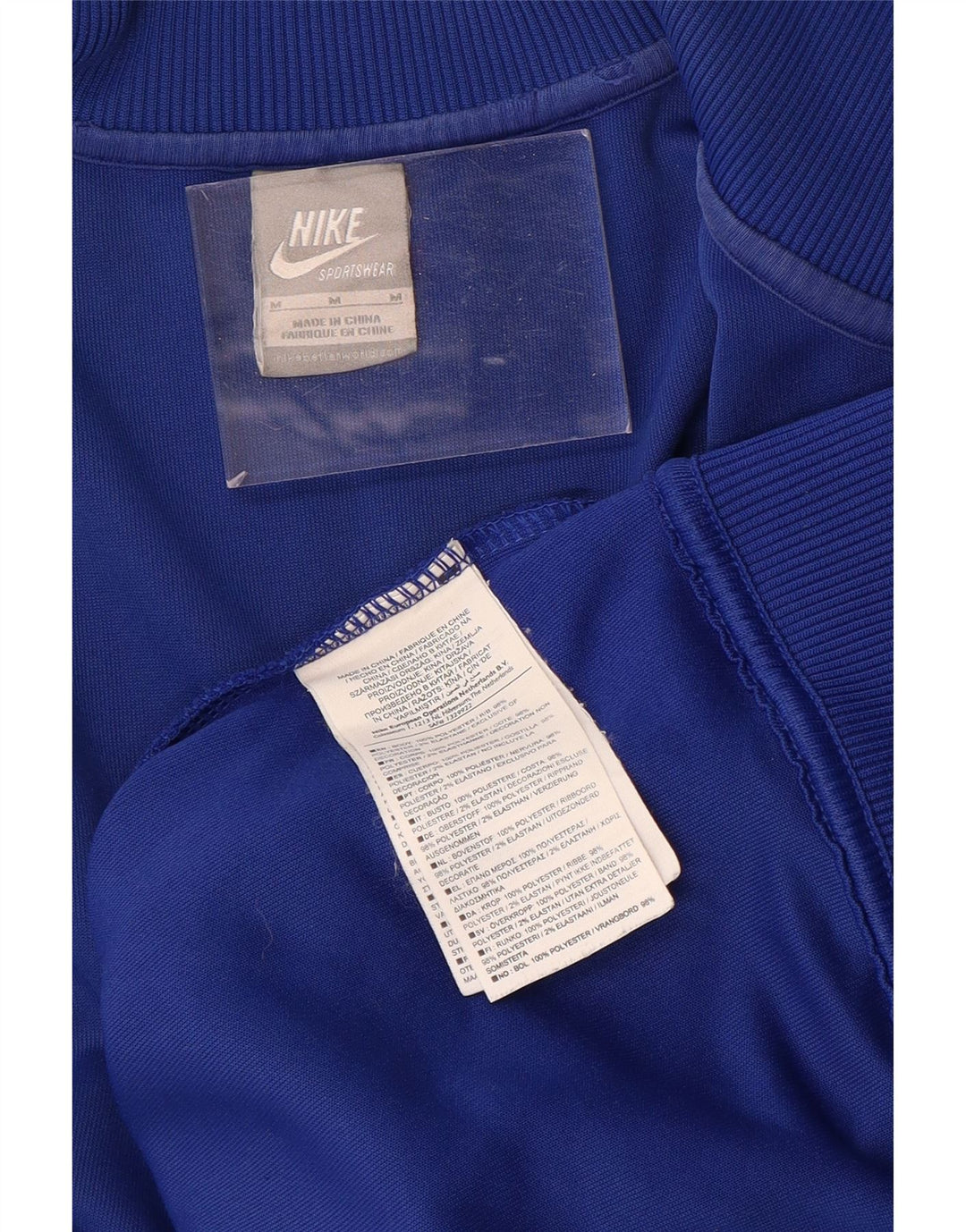 NIKE muška grafička gornja jakna trenirke srednje plave boje od poliestera