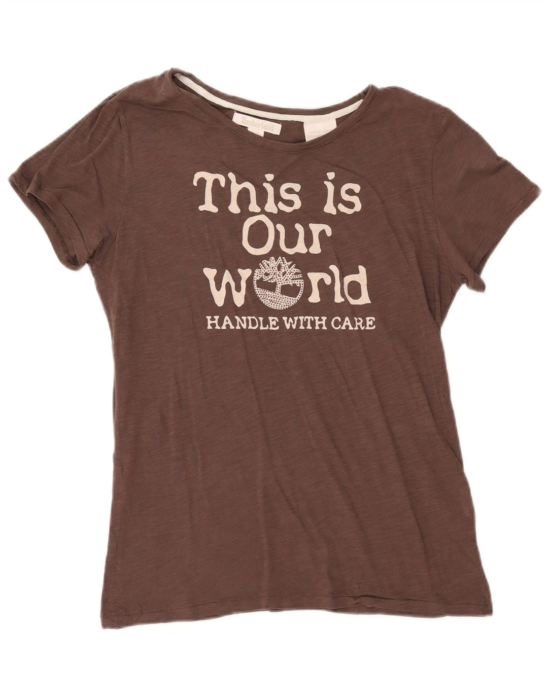 Timberland ženska majica kratkih rukava s grafičkim motivima UK 14 srednje smeđa