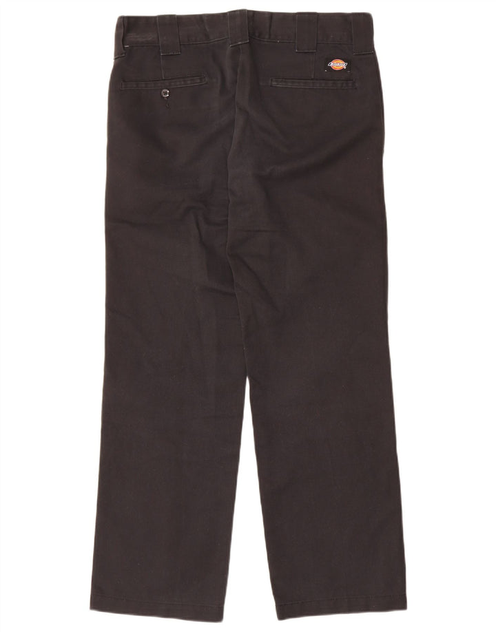 Dickies muške uske ravne chino hlače W30 L30 crni poliester