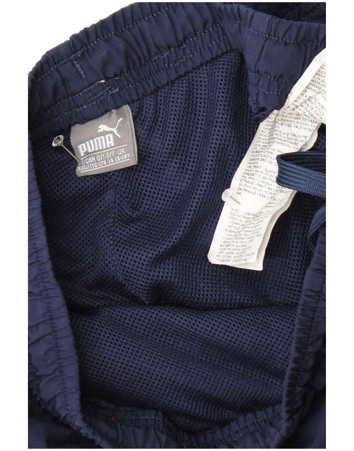 PUMA Boys Tracksuit Trousers Joggers 15-16 Years  Navy Blue Polyester