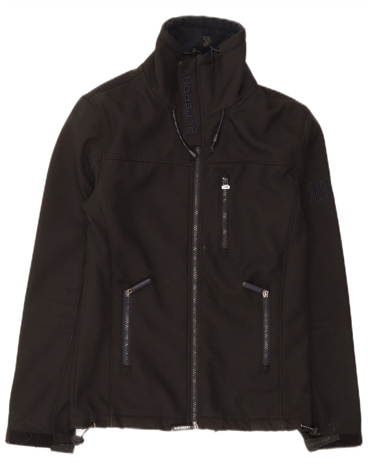Superdry muška jakna Windtrekker vjetrovka UK 34 XS crni poliester