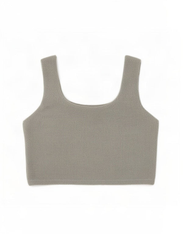 Zara ženska majica Trafaluc Crop UK 14 Large Green Cotton
