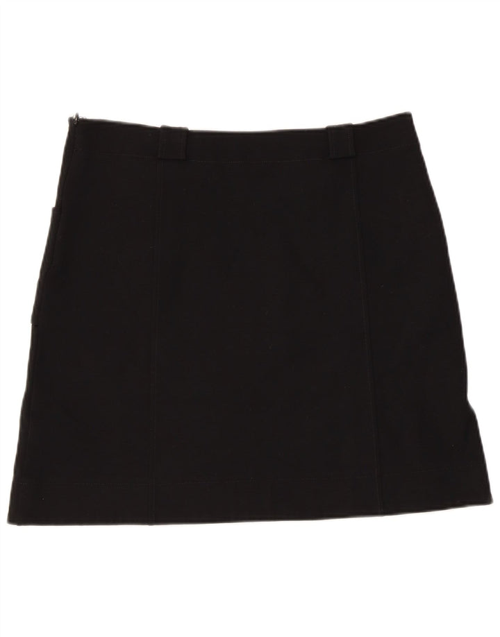 Marella ženska mini suknja UK 10 mala W34 crna viskoza