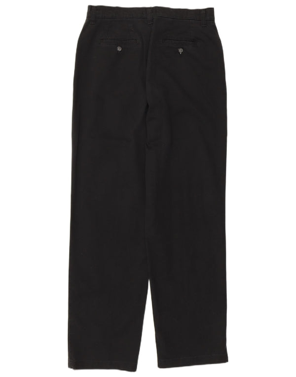 Lee ženske ravne ležerne hlače US 8 srednje W30 L30 crni pamuk