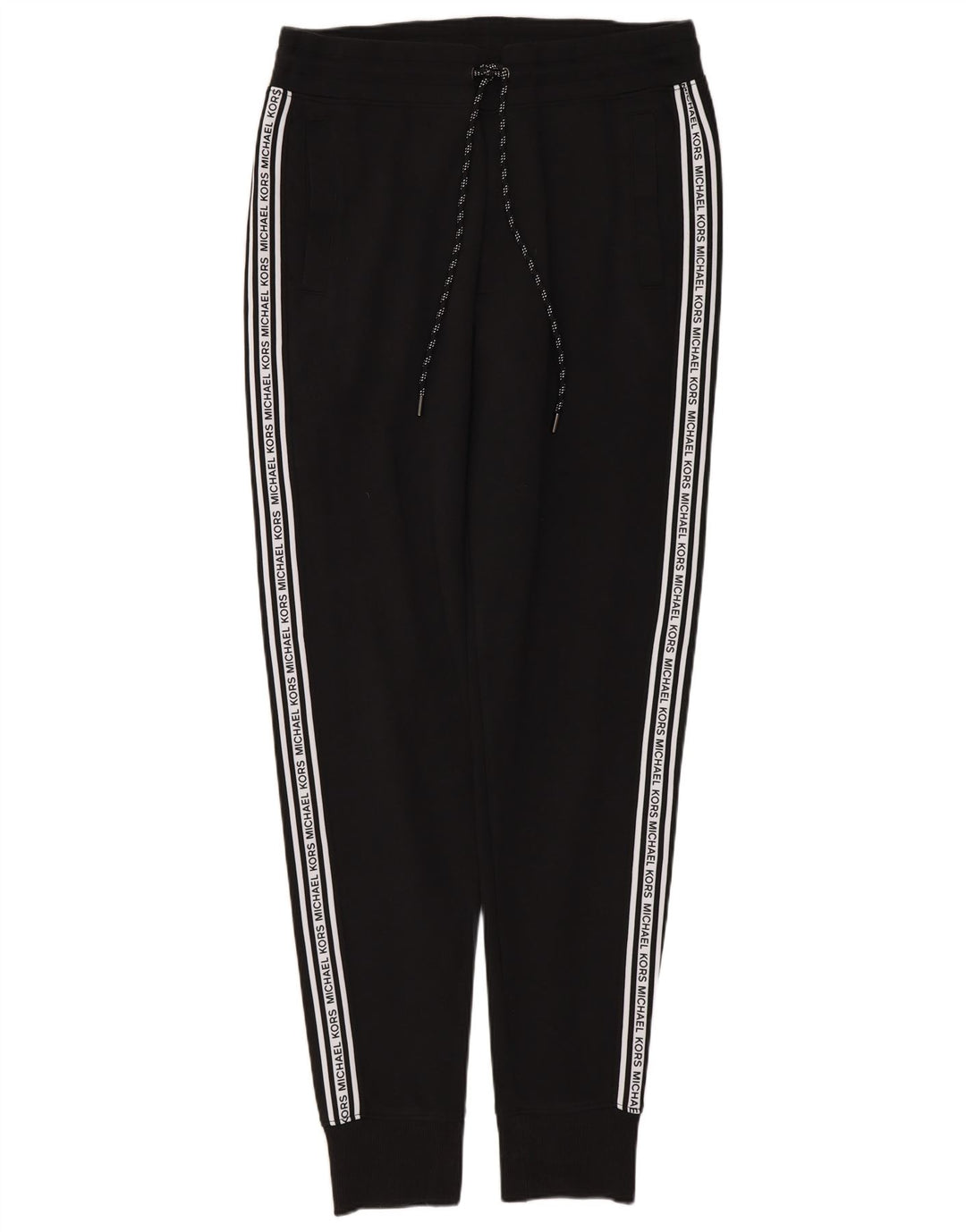 MICHAEL KORS Muške hlače za trenirku s grafičkim motivima Male crne pamučne hlače