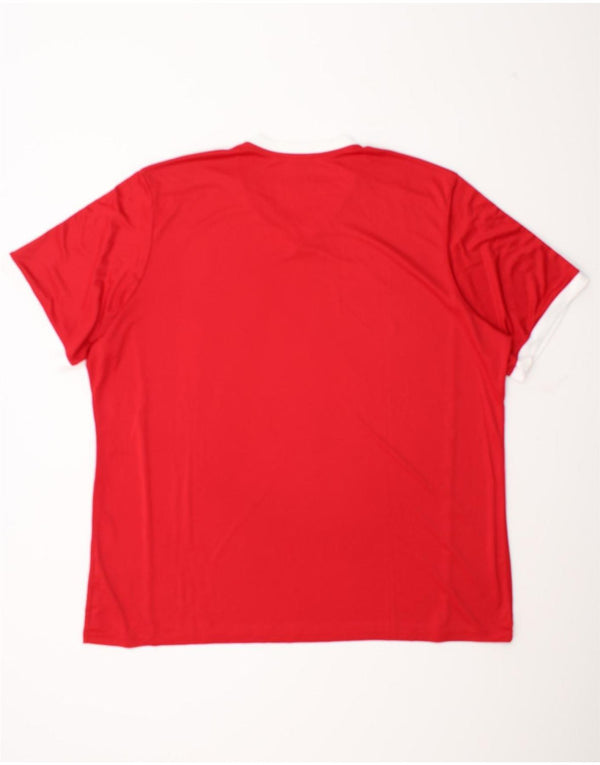 Adidas muška majica Climalite Top 3XL poliester crvene boje