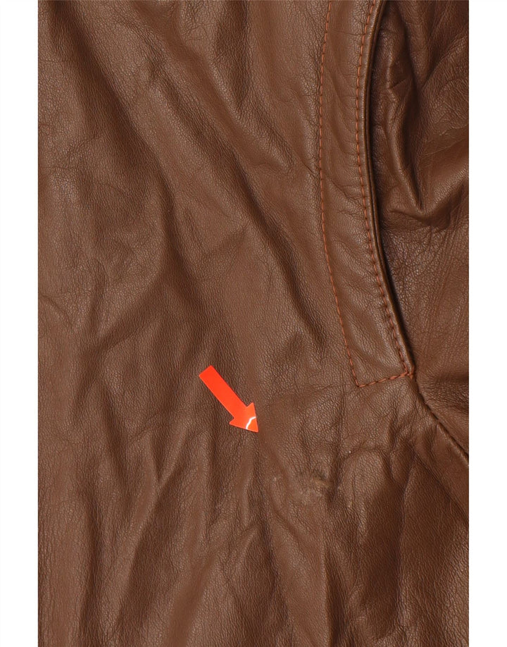 VINTAGE muška kožna jakna IT 52 XL smeđa