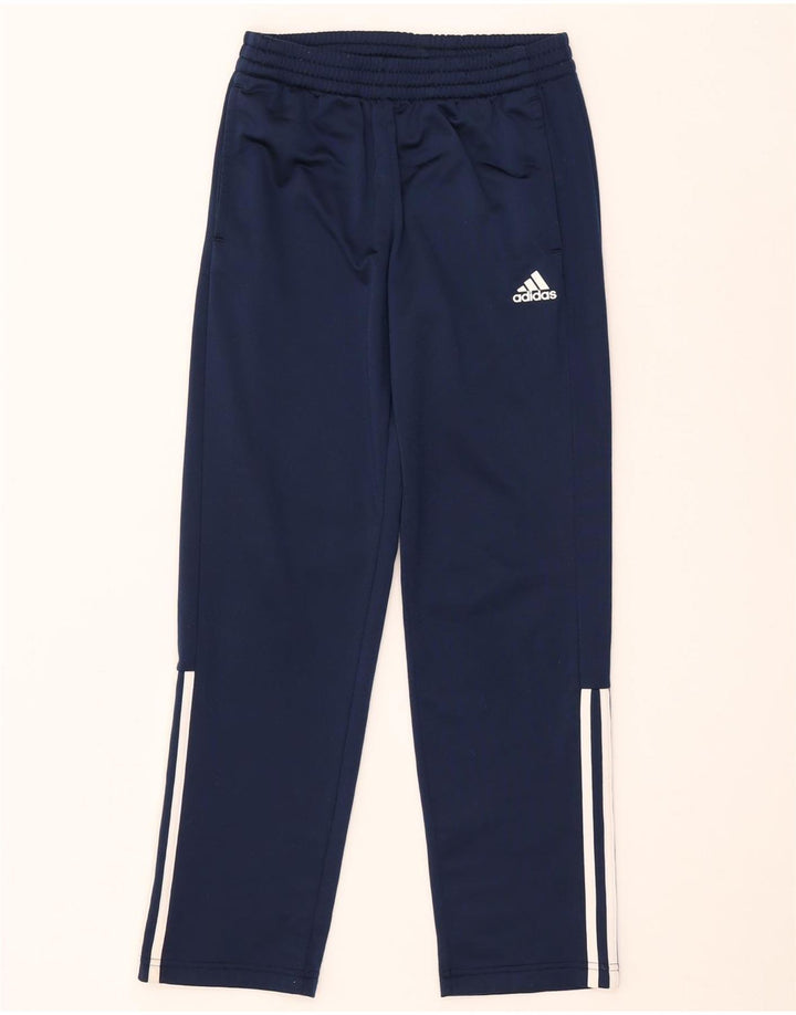 Adidas Hlače za trenirku za dječake 11-12 godina tamnoplave poliesterske