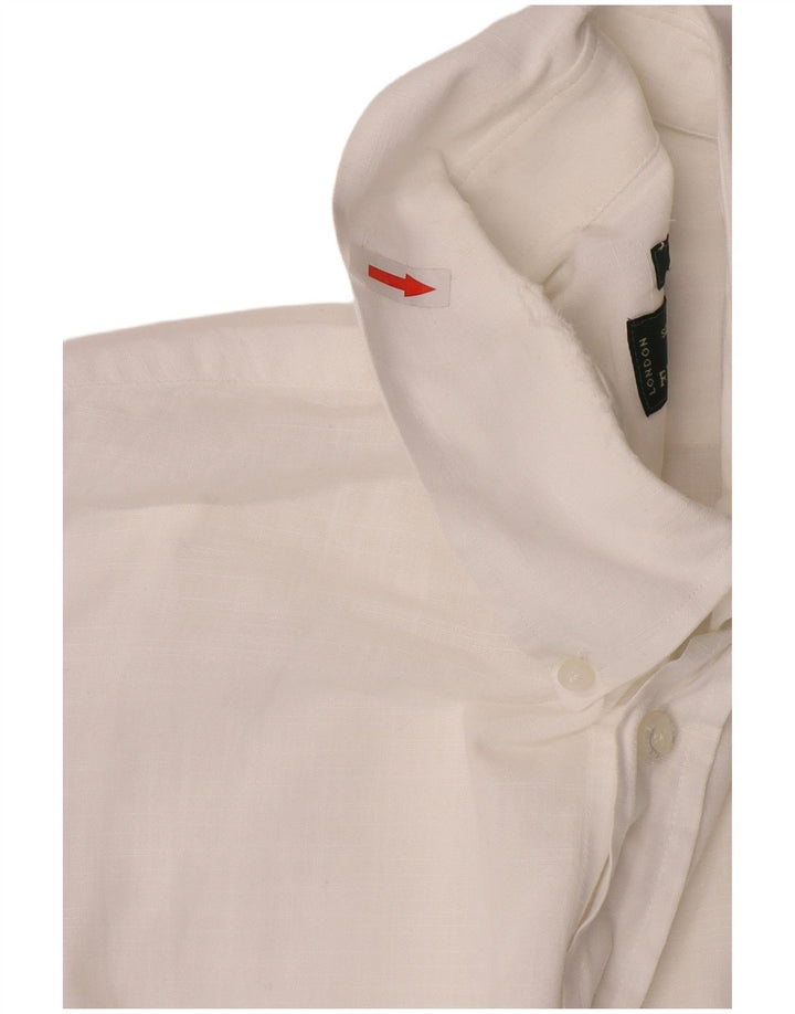 Velika bijela pamučna muška uska košulja Fred Perry