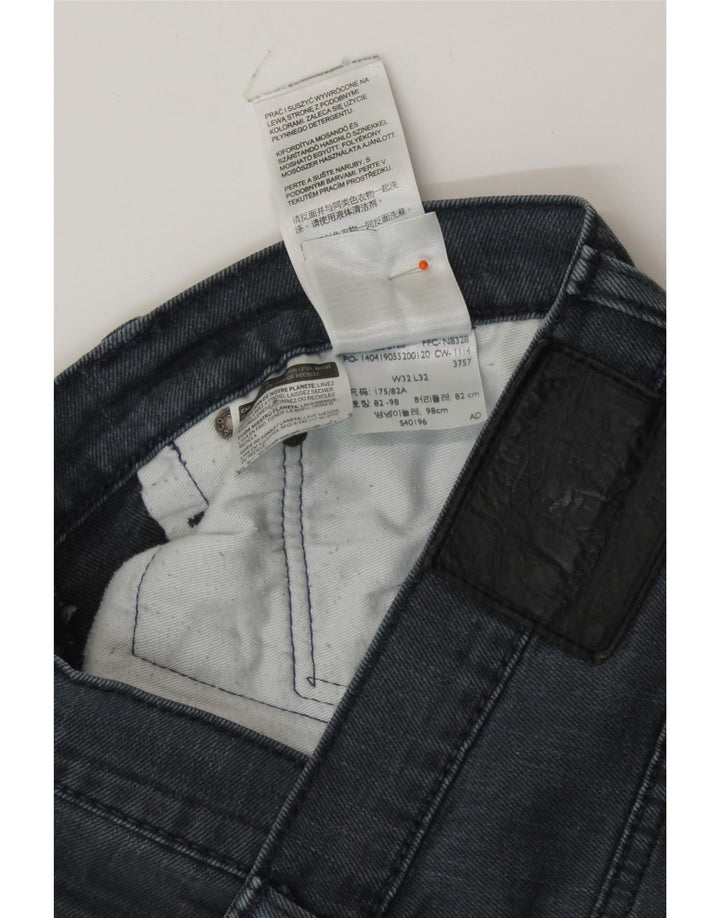 LEVI'S Muške uske traperice W32 L27 Sivi pamuk