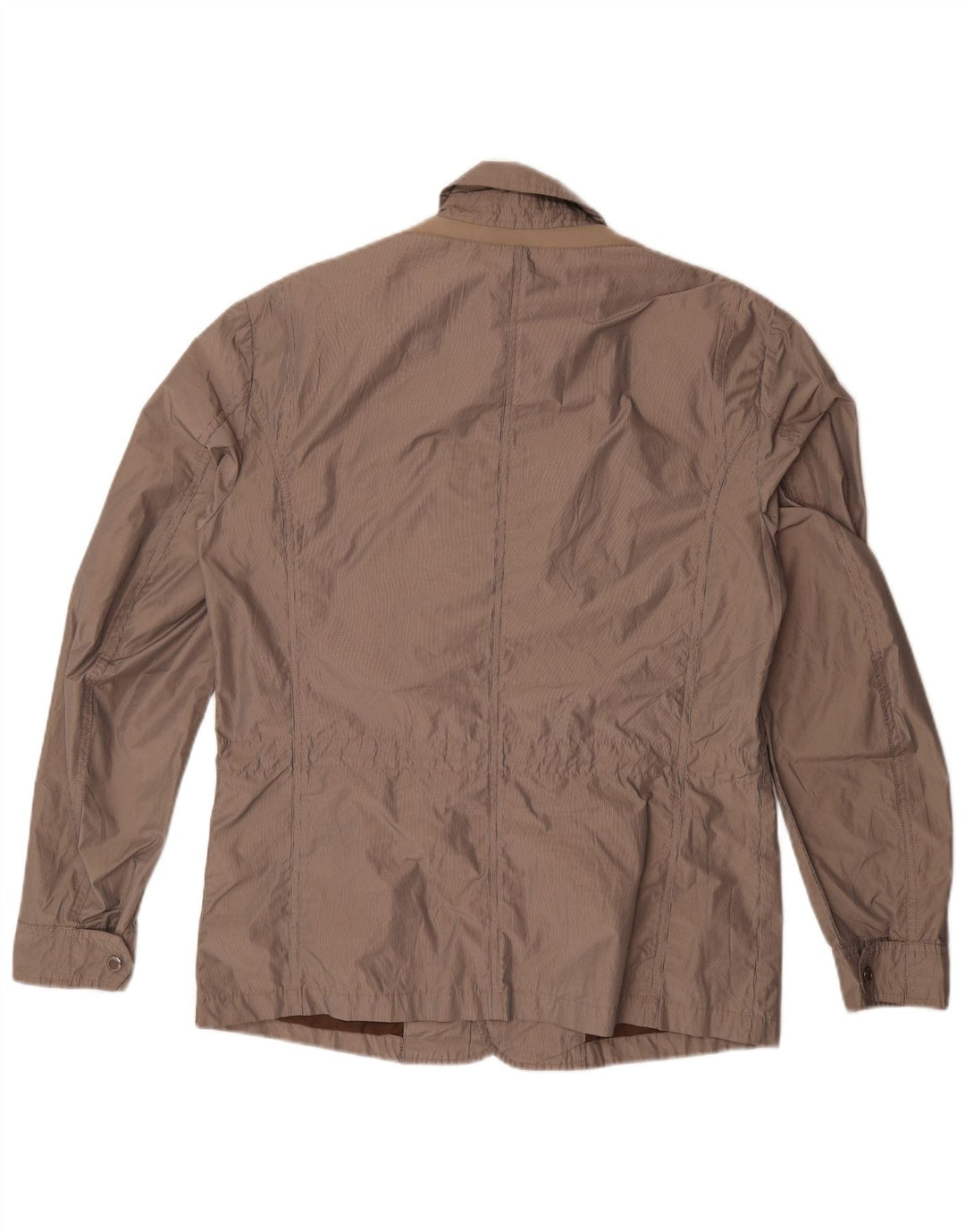 Geox Mens Respira Utility Jacket UK 40 Large Brown Pinstripe Poliester