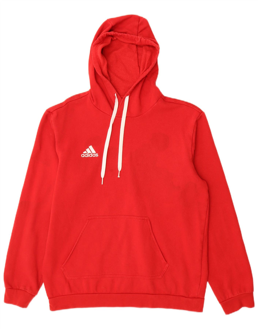 Adidas muška majica s kapuljačom, srednji crveni pamuk