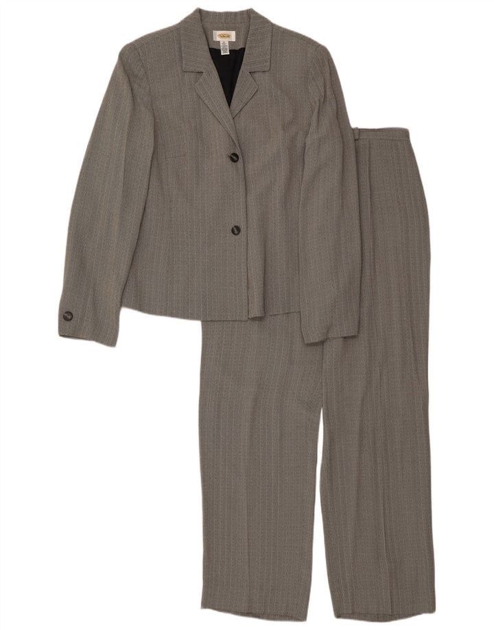 Talbots ženski komplet od 2 gumba UK 16 veliki W34 L30 siva riblja kost