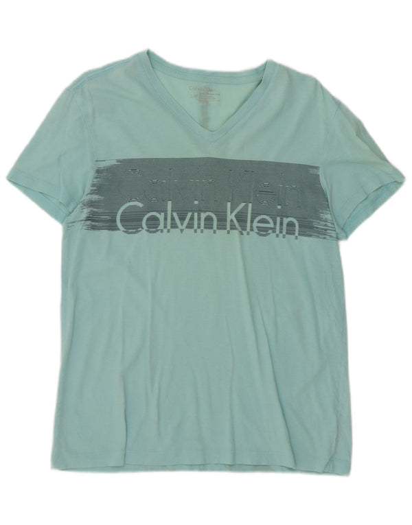 Calvin Klein Ženska grafička majica kratkih rukava UK 10 Small Green Cotton