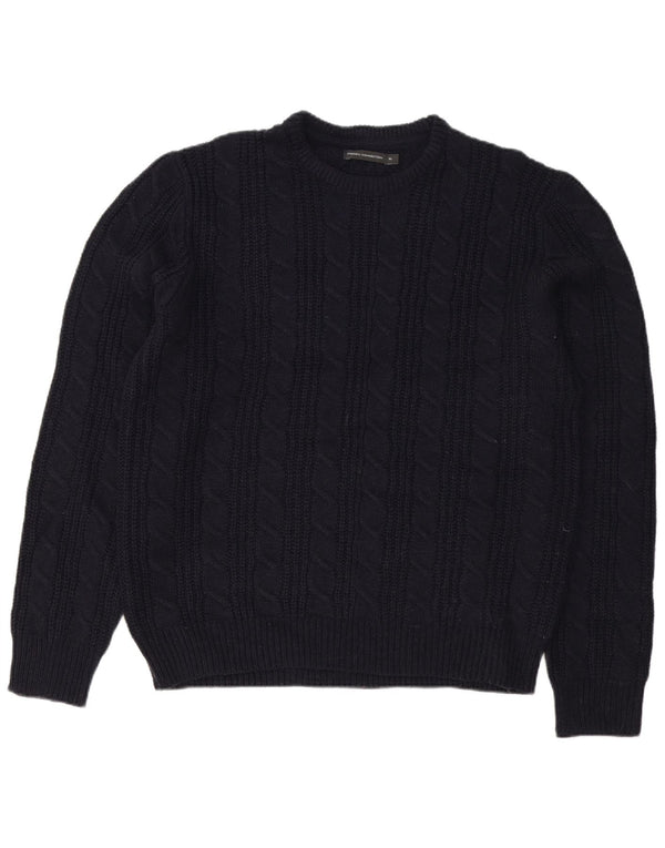 French Connection muški džemper s lađastim izrezom XL tamnoplavi akril