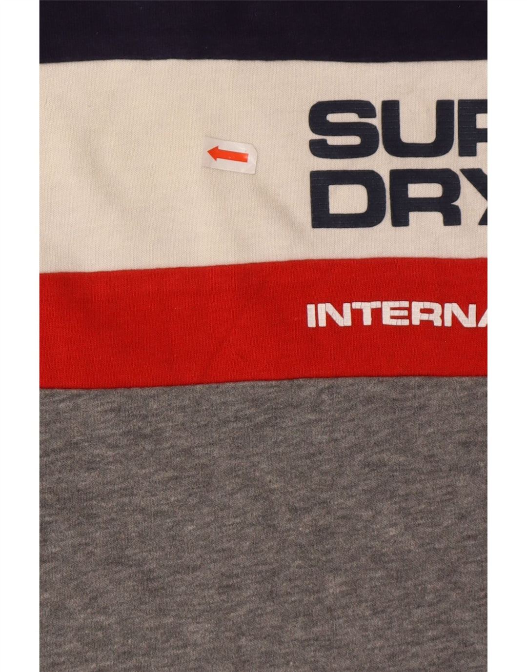 Superdry muška grafička majica dugih rukava, mali sivi pamuk u blokovima boja