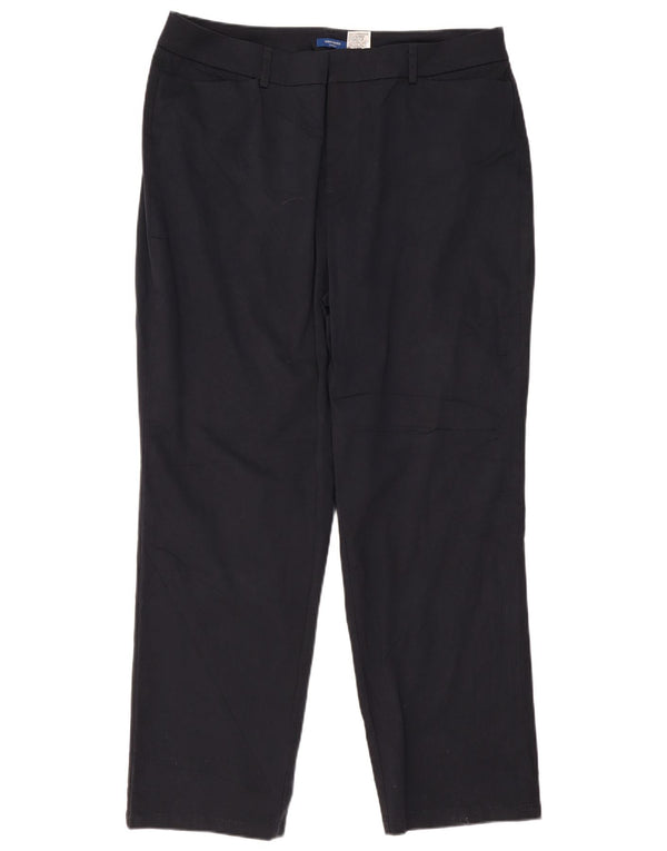 Dockers Womens Plus Size Casual Trousers US 18 2XL W40 L31 Navy Blue Cotton