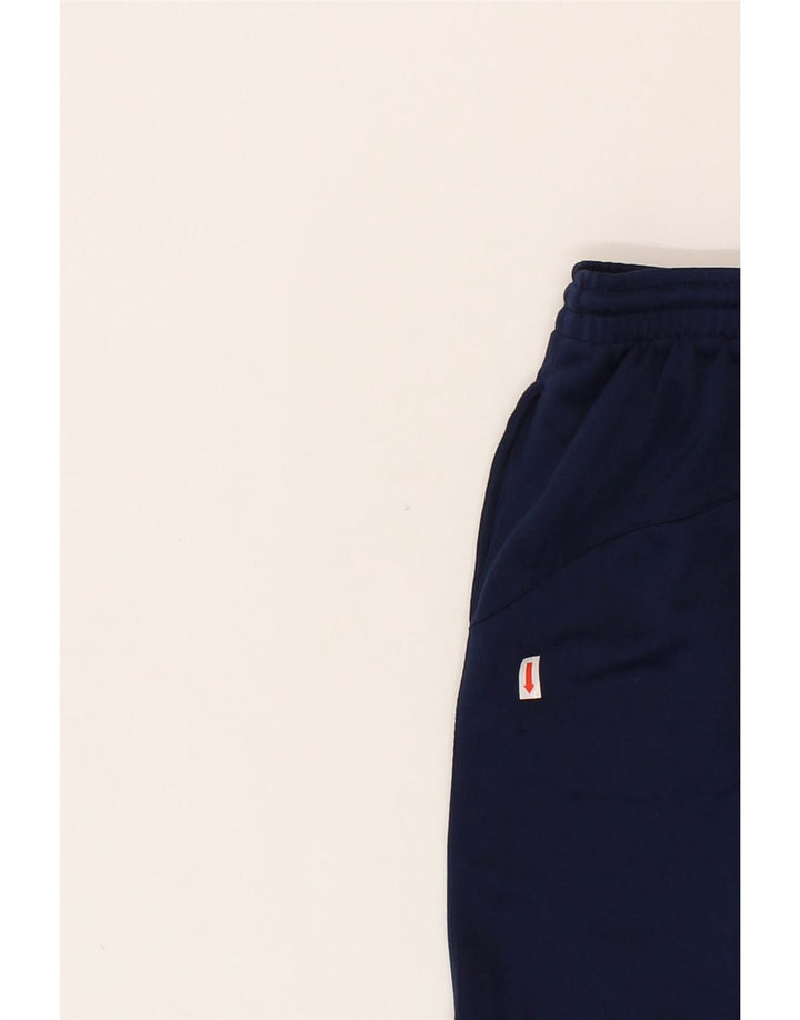 KAPPA Boys Graphic Sport Shorts 7-8 Years Navy Blue Polyester Vintage Kappa and Second-Hand Kappa from Messina Hembry 