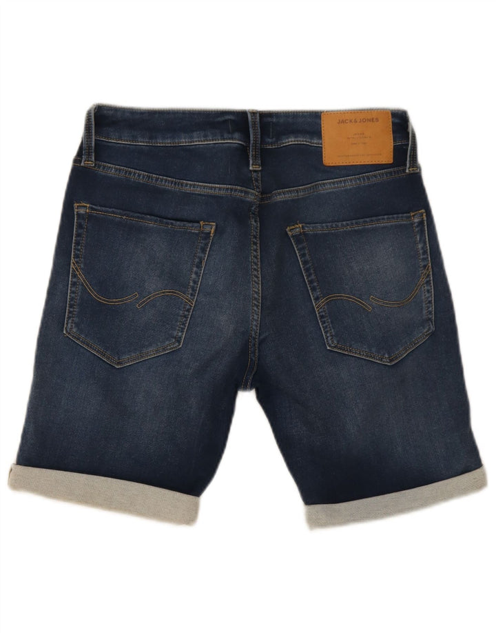 Jack & Jones muške traper kratke hlače male W29 plavi pamuk
