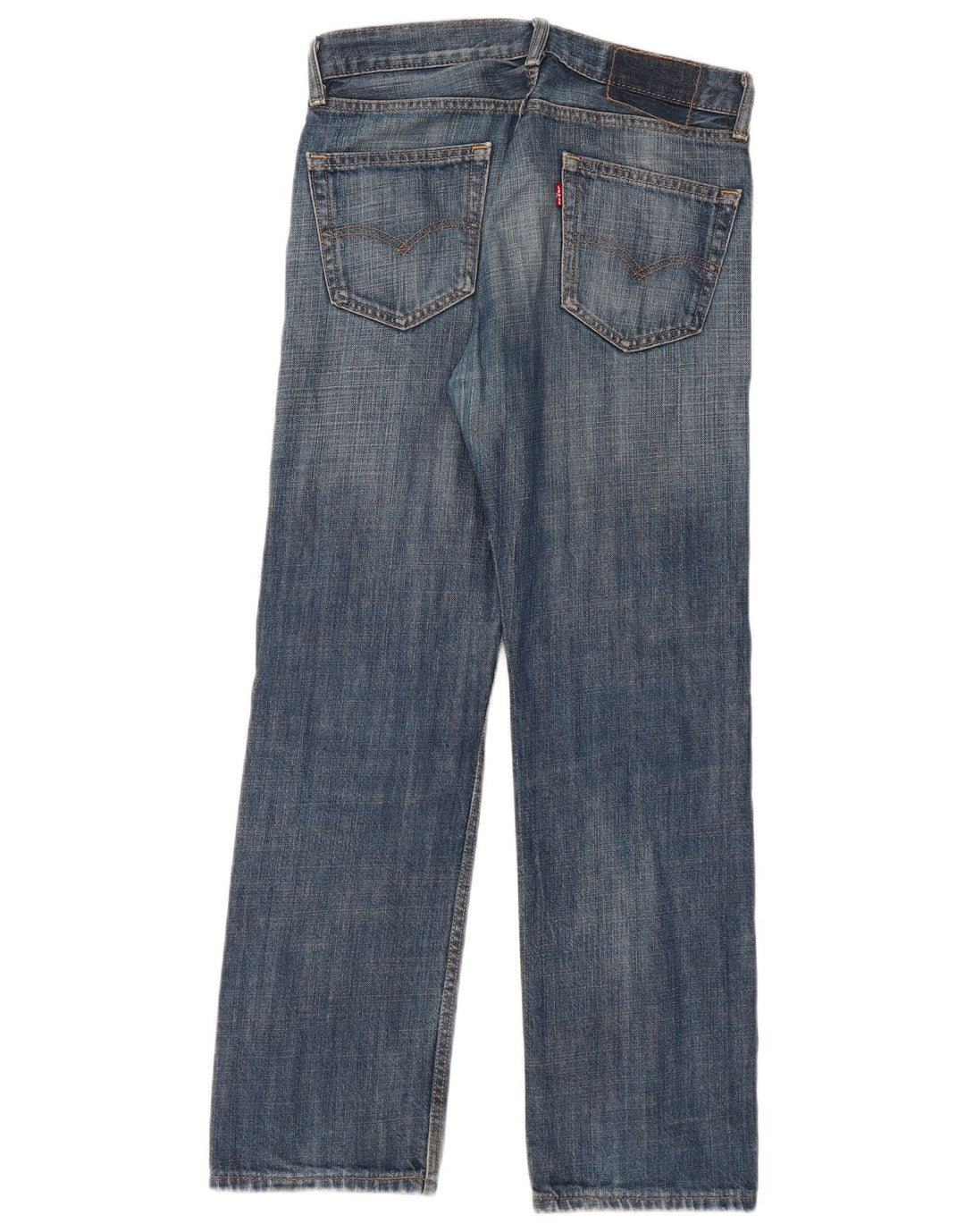 Levi's ženske ravne traperice W30 L30 tamnoplavi pamuk