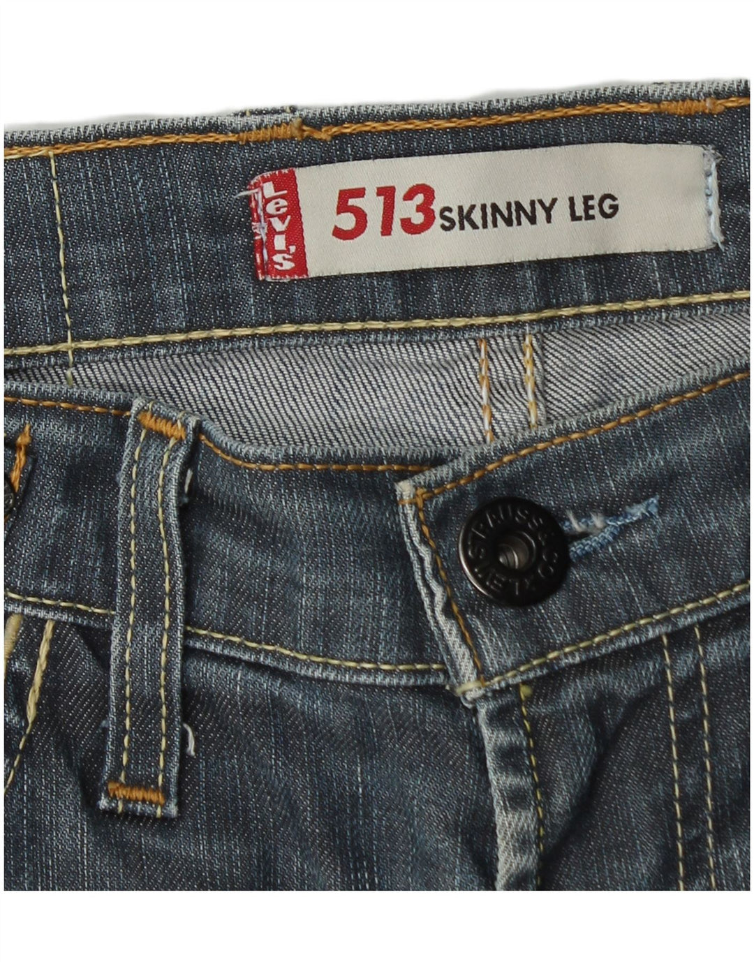 LEVI'S Ženske 513 uske traperice W32 L35 Plava