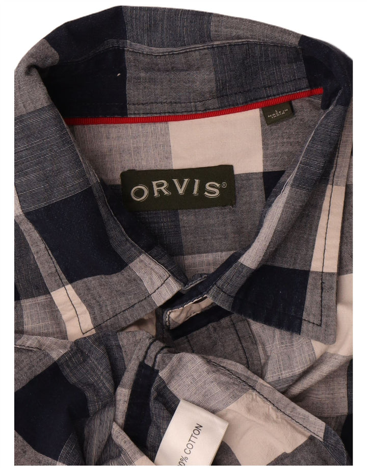 Orvis muška košulja velika tamnoplava karirana pamuk