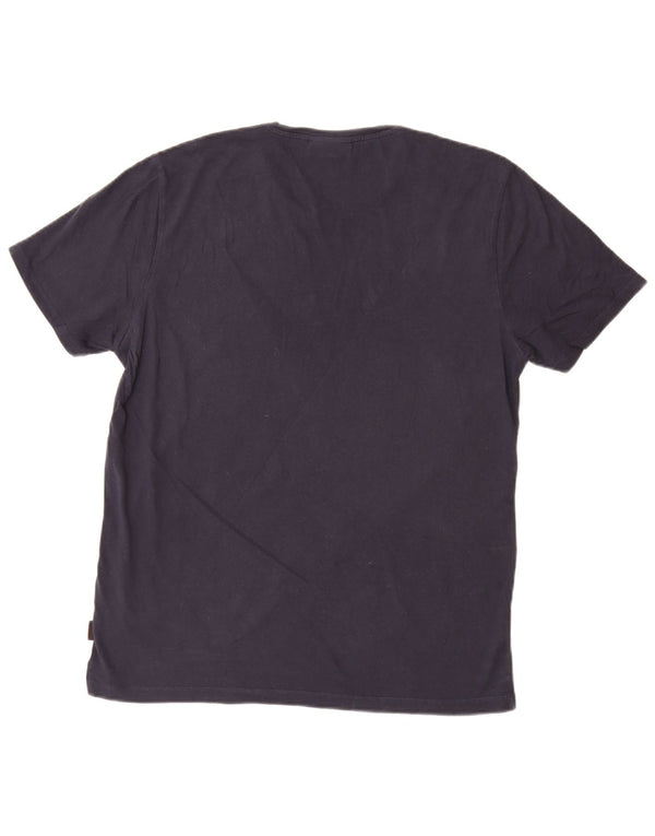 CALVIN KLEIN Velika muška majica s grafičkim motivima, tamnoplava