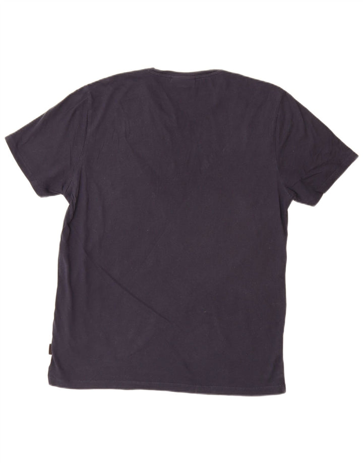 CALVIN KLEIN Velika muška majica s grafičkim motivima, tamnoplava