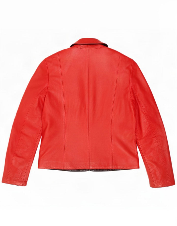 Vintage ženska kožna jakna IT 42 Medium Red