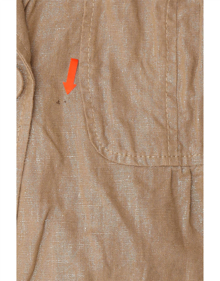 MARKS & SPENCER Womens 1 Button 3/4 Sleeve Blazer Jacket UK 18 XL  Brown Vintage Marks & Spencer and Second-Hand Marks & Spencer from Messina Hembry 