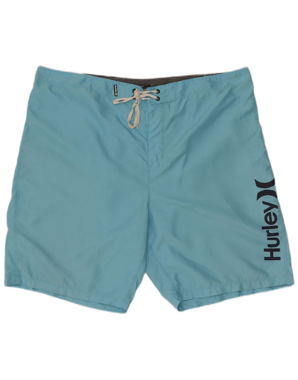 Hurley Mens Graphic Swimming Shorts XL  Blue