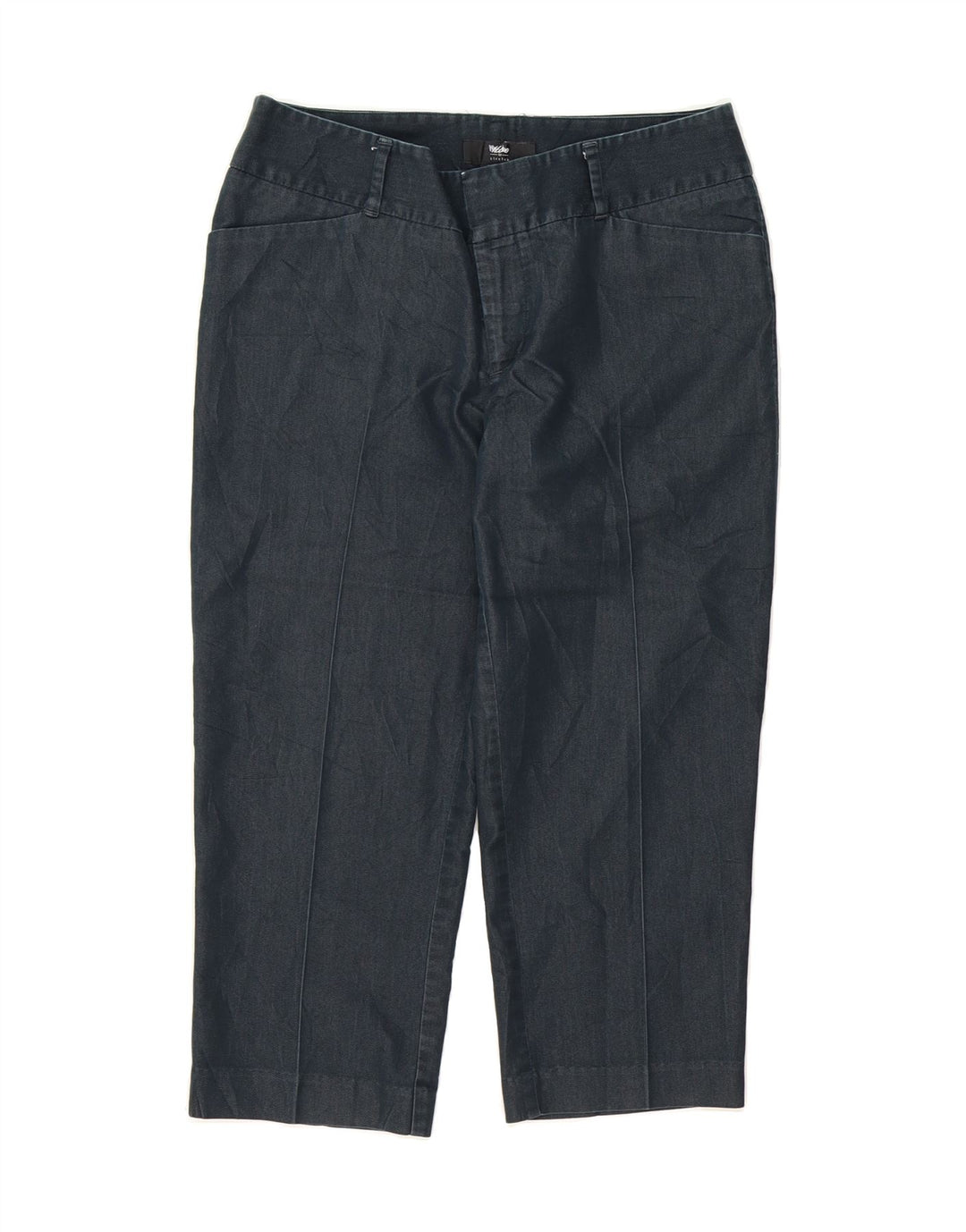 MOSSIMO Womens Straight Capri Trousers US 8 Medium W32 L20 Navy Blue Vintage Mossimo and Second-Hand Mossimo from Messina Hembry 
