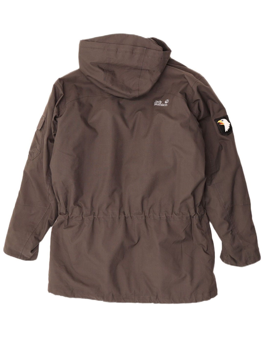 Jack Wolfskin muška vjetrovka s kapuljačom UK 36/38 srednje sivi poliester