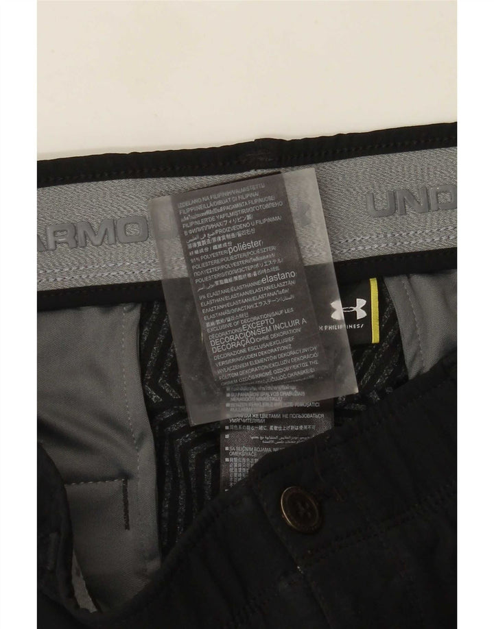 Under Armour muške sužene chino hlače W34 L30 crni poliester