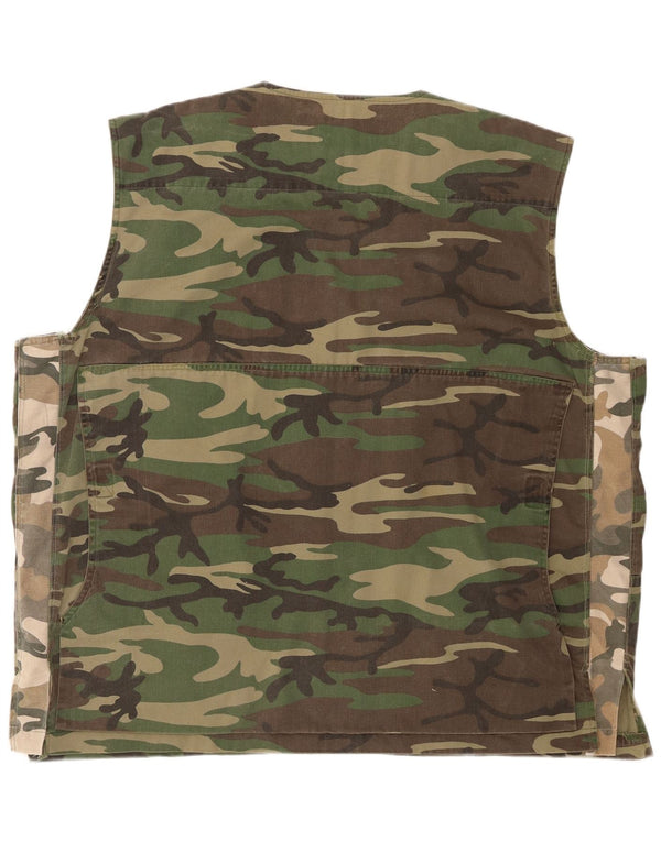 ESSE EMME Mens Utility Gilet UK 44 2XL kaki kamuflažna