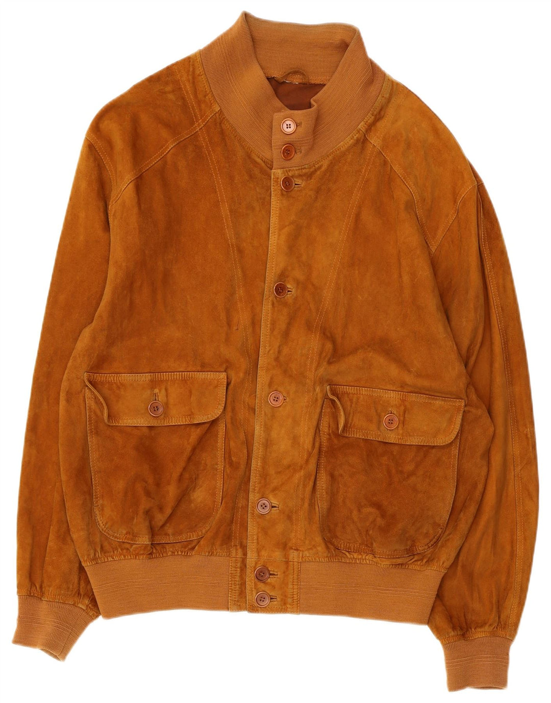 VINTAGE muška bomber jakna od brušene kože UK 42 XL smeđa