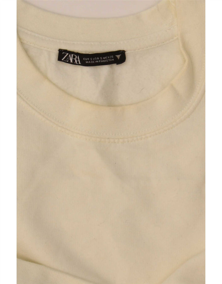 Zara ženski kratki džemper UK 10 Small Off White