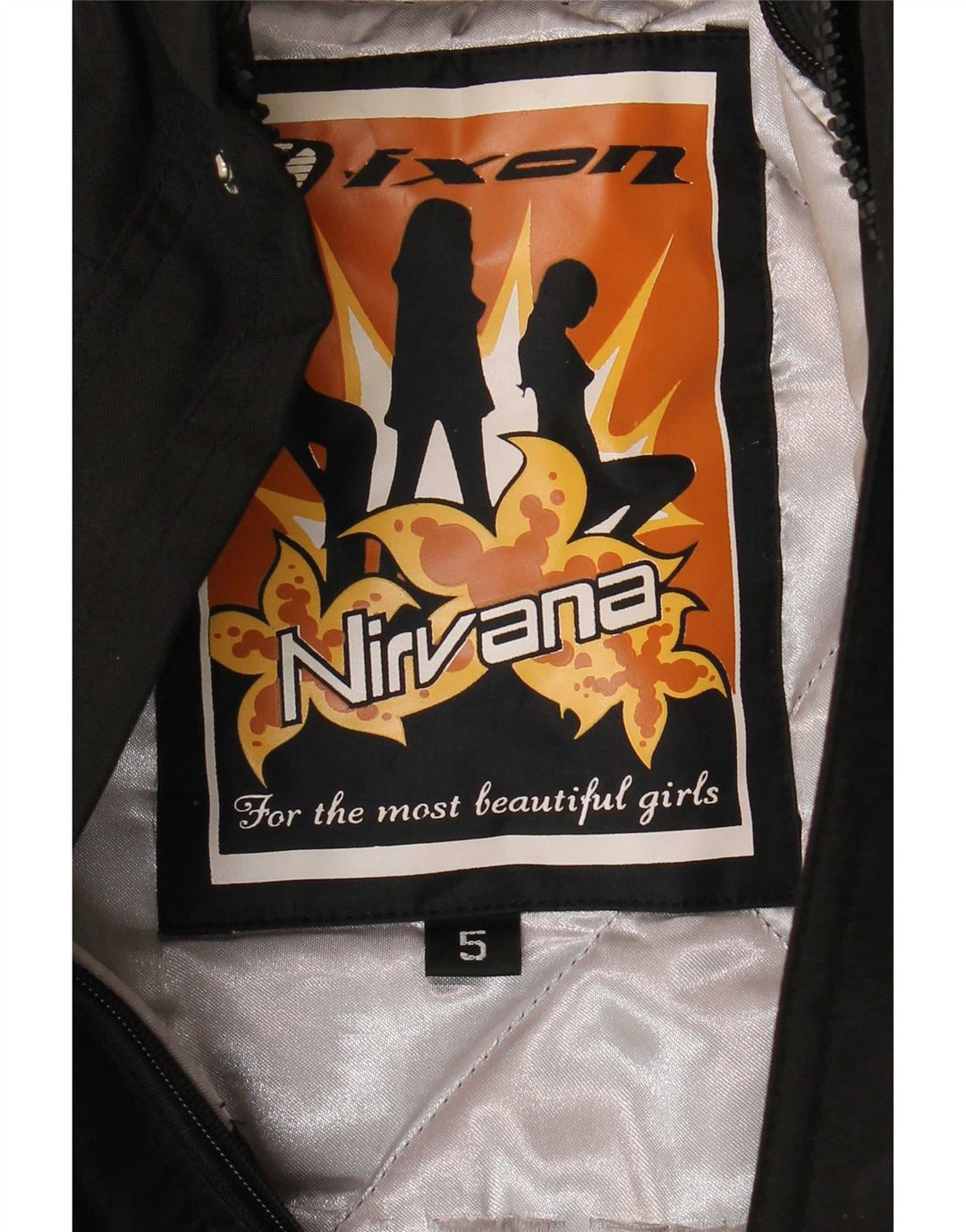 Ixon ženska jakna Nirvana Graphic Racer UK 10 Small Black Colourblock