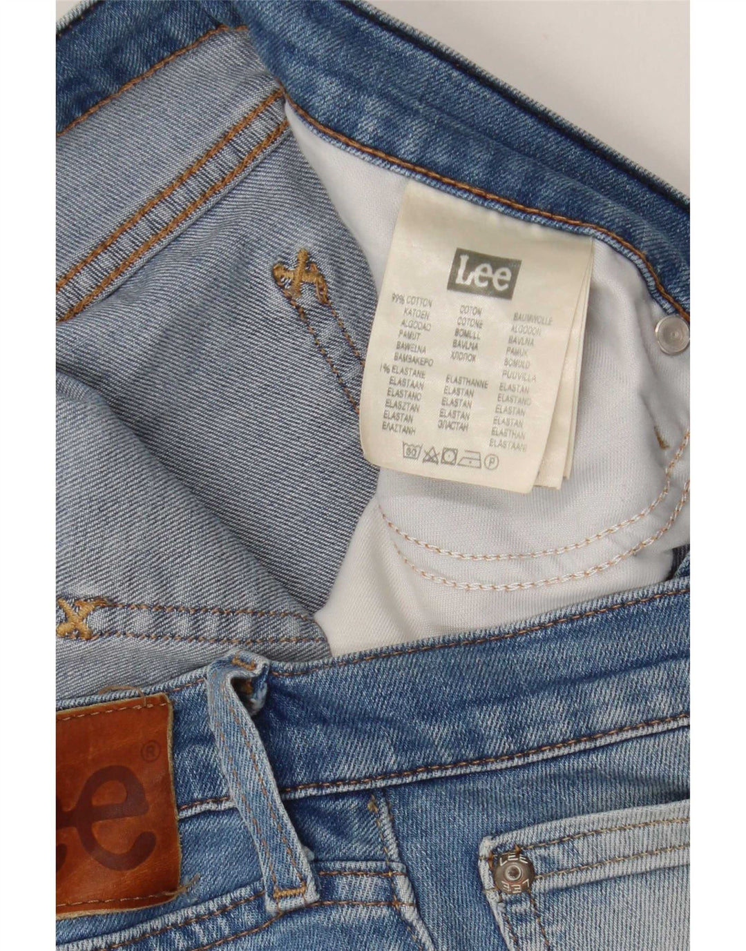 Lee Mens Luke Straight Jeans W31 L29 Plavi pamuk