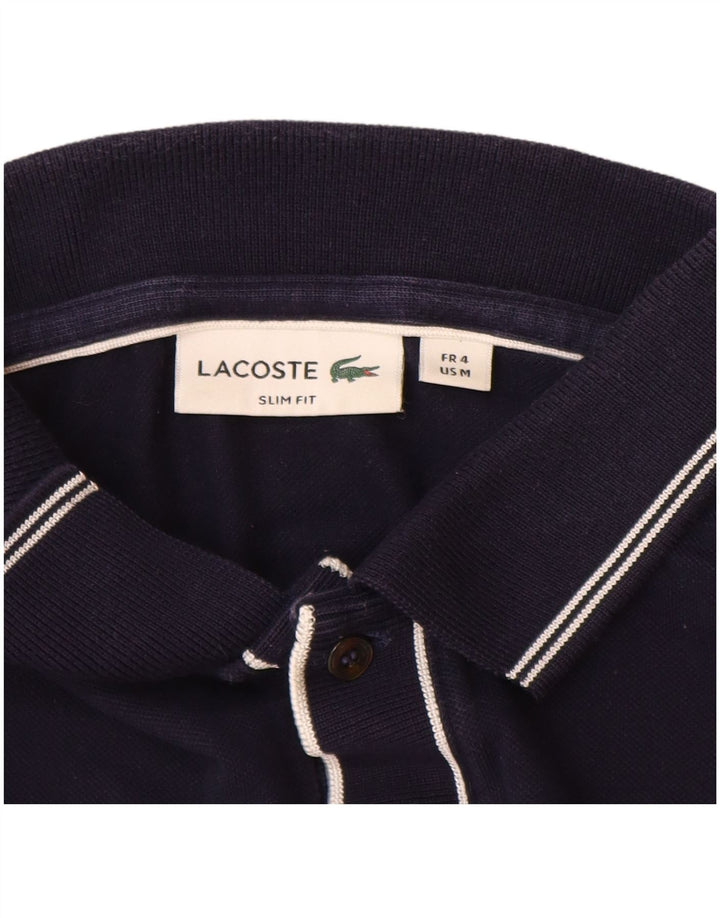 LACOSTE muška uska polo majica veličine 4, srednje tamnoplavi pamuk