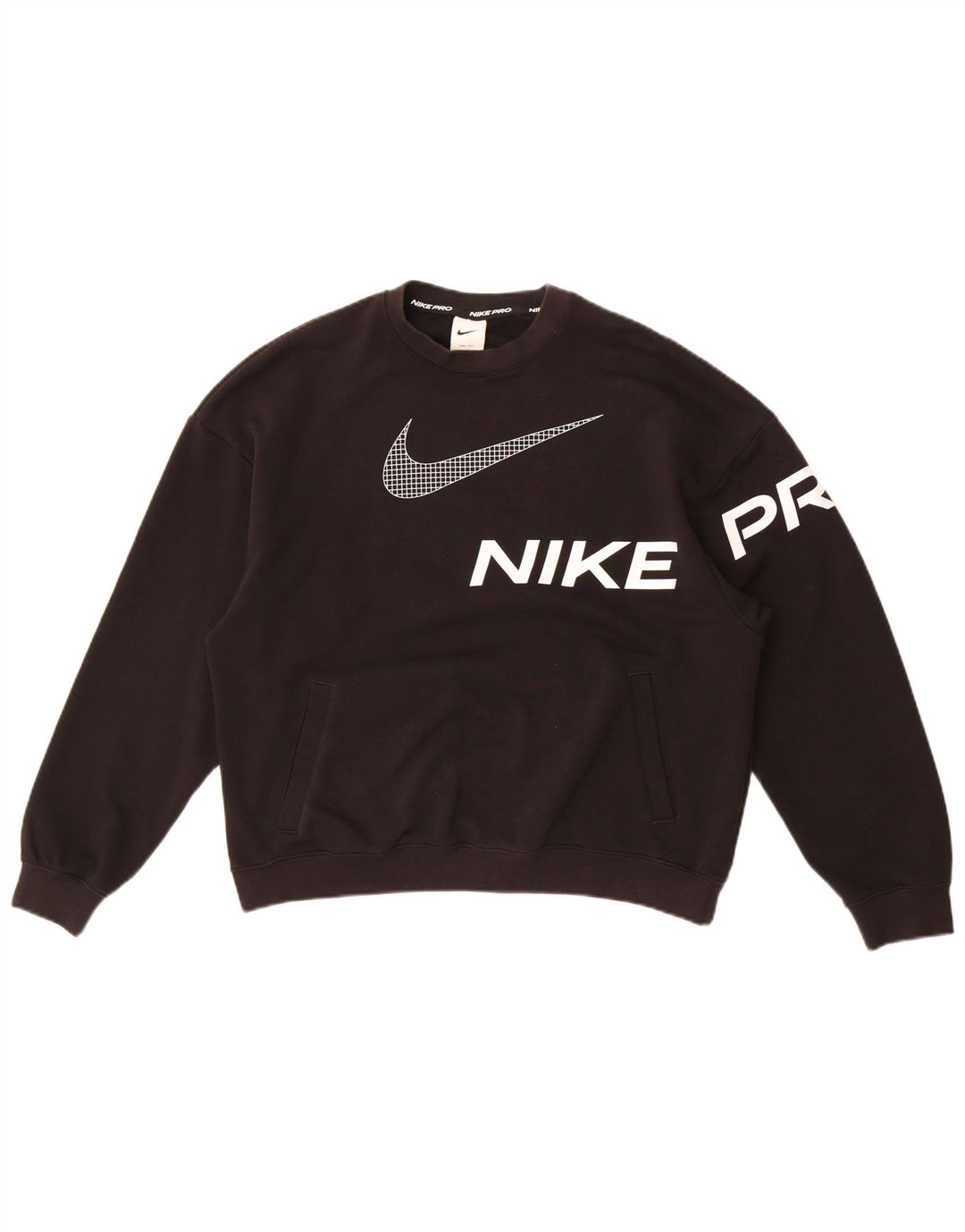 Nike Ženska majica s grafičkim motivima UK 10 Mali crni pamuk