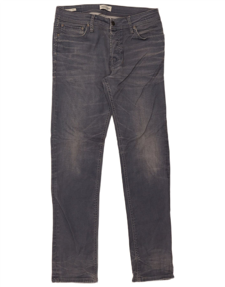 Jack & Jones Muške uske traperice Tim W34 L34 Sivi pamuk