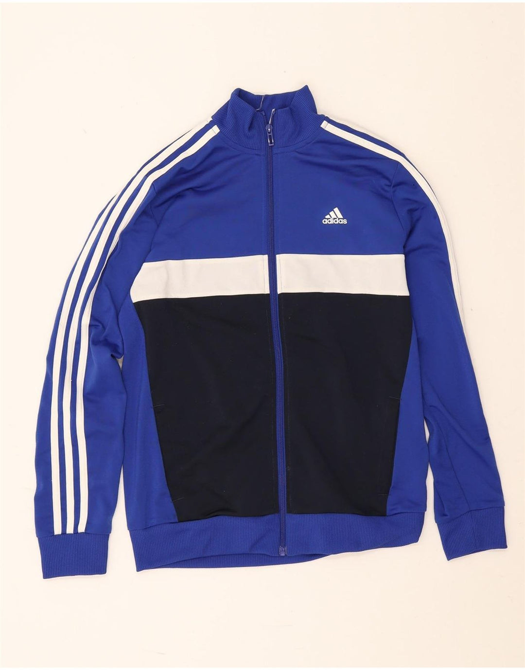 Adidas trenirka za dječake 13-14 godina plava poliesterska boja