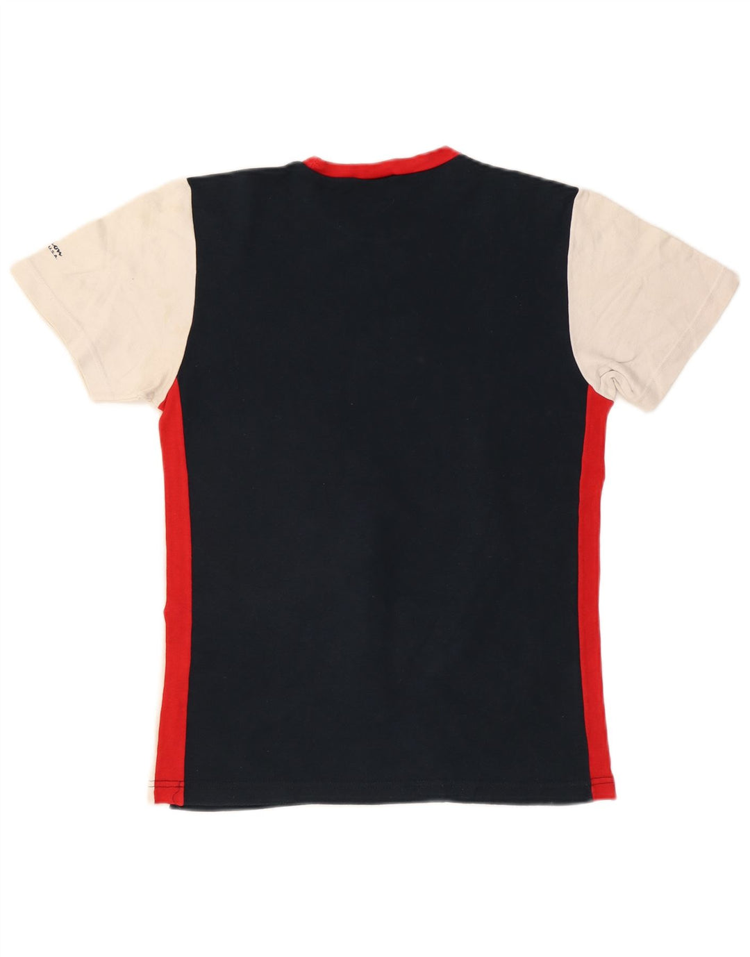 CHAMPION Ženska majica kratkih rukava s grafičkim motivima UK 18 XL tamnoplavi pamuk u blokovima boja