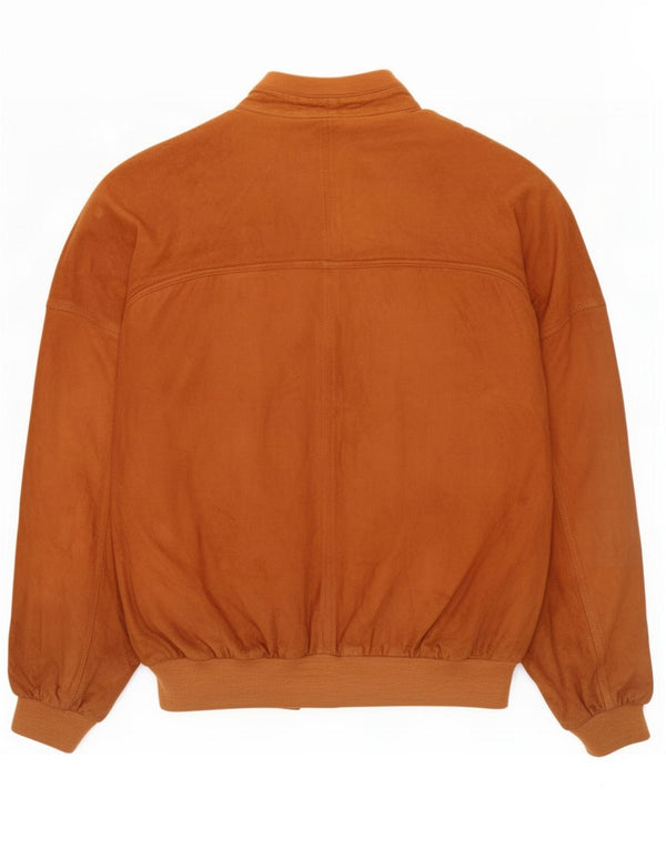 Vintage muška bomber jakna od brušene kože IT 56 3XL smeđa koža